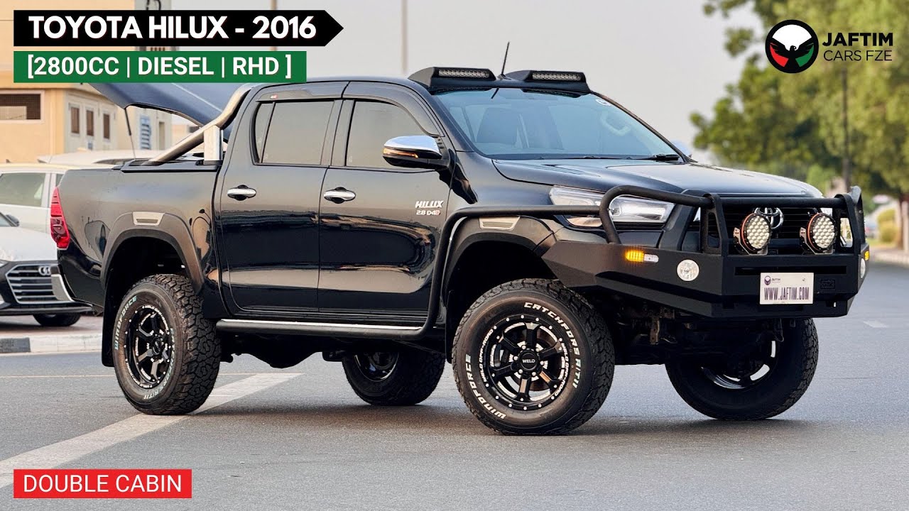 Toyota Hilux DOUBLE CABIN | GTK BULL BAR | HEAVY LED SPOTLIGHTS | AT | 2.8L DIESEL ENGINE video