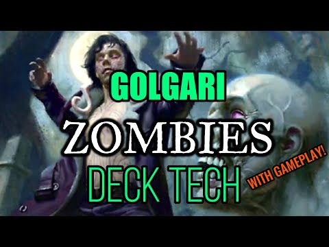 Budget Golgari Zombies Deck Tech w/ Gameplay (Mtg, ZNR Standard)
