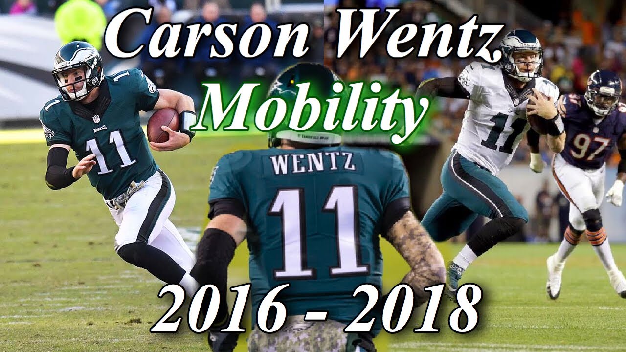 Carson Wentz Mobility Highlights Before and After ACL Injury | Scrambles and Elusiveness Compilation