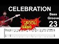CELEBRATION (Kool & The Gang) How to Play Bass Groove Cover with Score & Tab Lesson