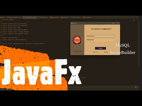 JavaFX project with MySQL Database Connection