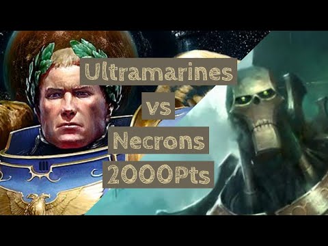 Warhammer 40k 9th Edition Battle Report Necron Vs Ultramarines (with Astraeus!!) 2000pts