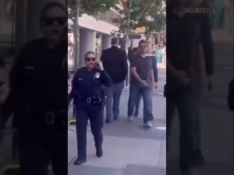 Dude dropped a Glock with a switch in front the police #felony #comedy #glockwithswitch #criminal