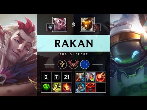 Rakan Support vs Bard - EUW Grandmaster Patch 25.16