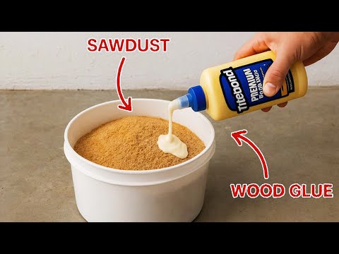 PVA-KLEBER mit SÄGEMEHL mischen! Das Ergebnis wird Sie begeistern!