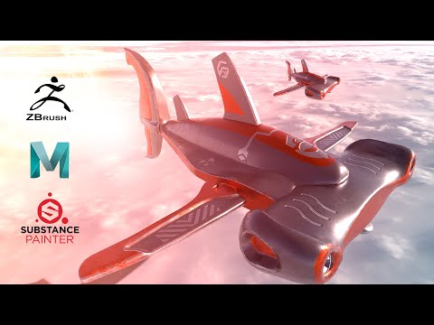 Robot Shark - Autodesk Maya 2020, Zbrush 2021, Substance Painter