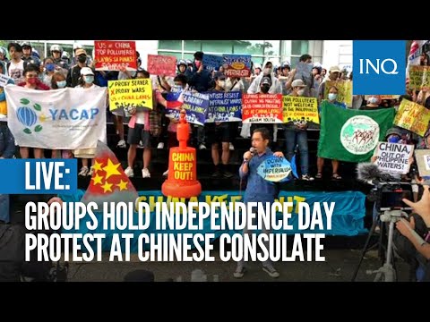 LIVE: Groups hold Independence Day protest at Chinese consulate