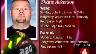preview picture of video 'Final goodbyes to volunteer firefighter'