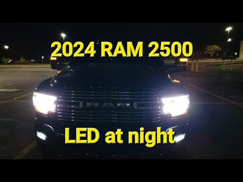 2024 RAM 3500 HD Laramie Cummins...the best lights of them all?  Night walkaround.