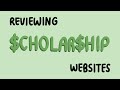 reviewing scholarship websites | financial aid advice