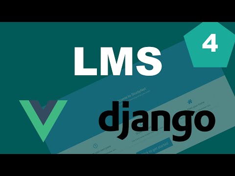 Django and Vue Learning Management System (LMS) Tutorial - Part 4 - Courses page thumbnail