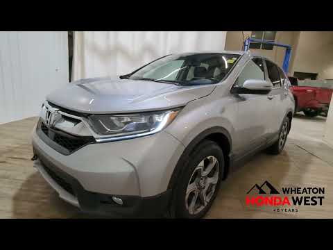 2019 Honda CR-V EX-L AWD in Silver for sale at Wheaton Honda West in Calgary, AB