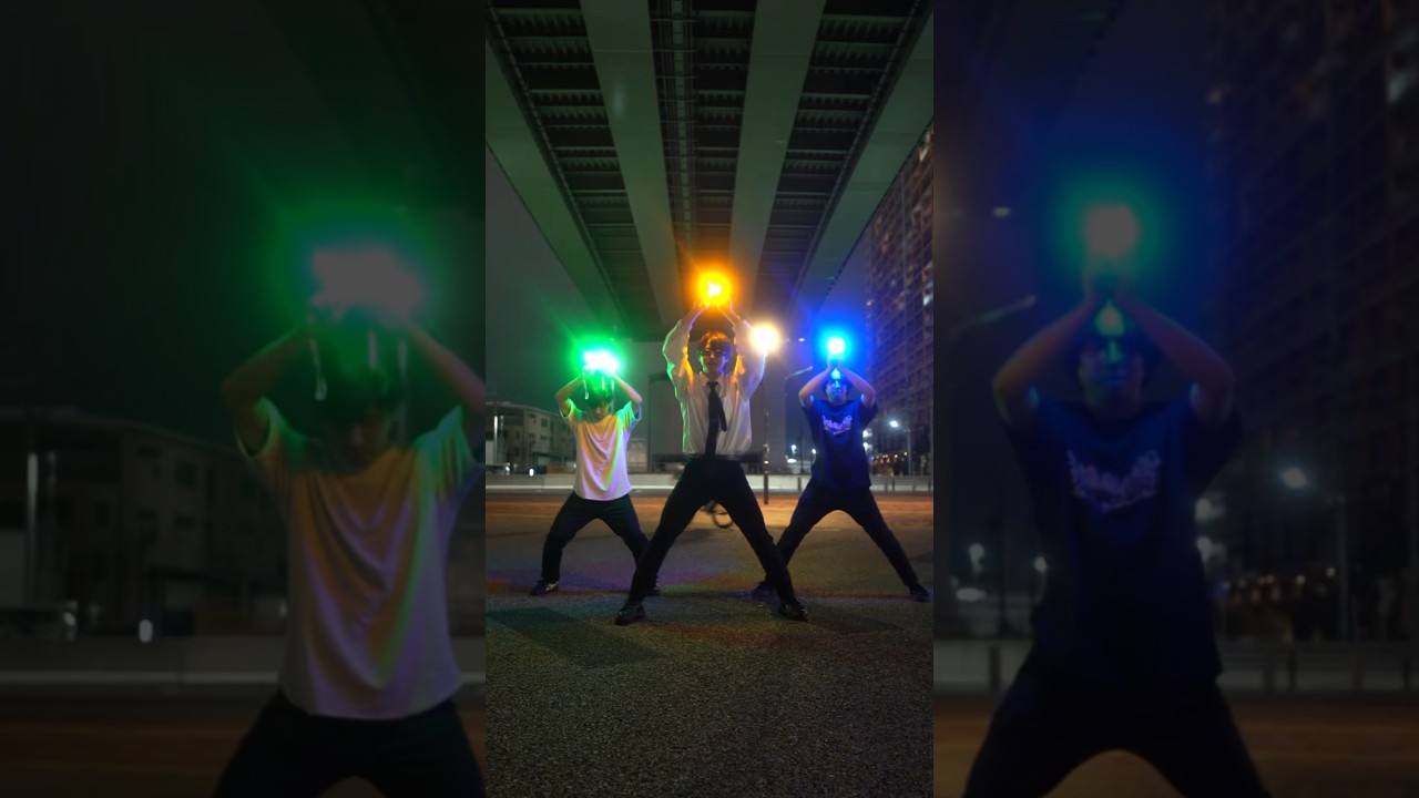 光る棒でのたけのこ踊りが綺麗すぎる⁉️   【もりしー  ・マッキー ・風龍】                                   #dance #たけのこ族 #ヲタ芸 #おすすめ