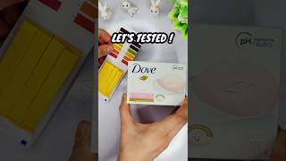 DOVE Pink Beauty Bar pH Test #shorts #shortsfeed #shortsvideo #dove #soap #skincare