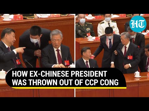 Como Xi Jinping ordenou que a equipe expulsasse o ex-presidente chinês Hu Jintao do PCC Cong