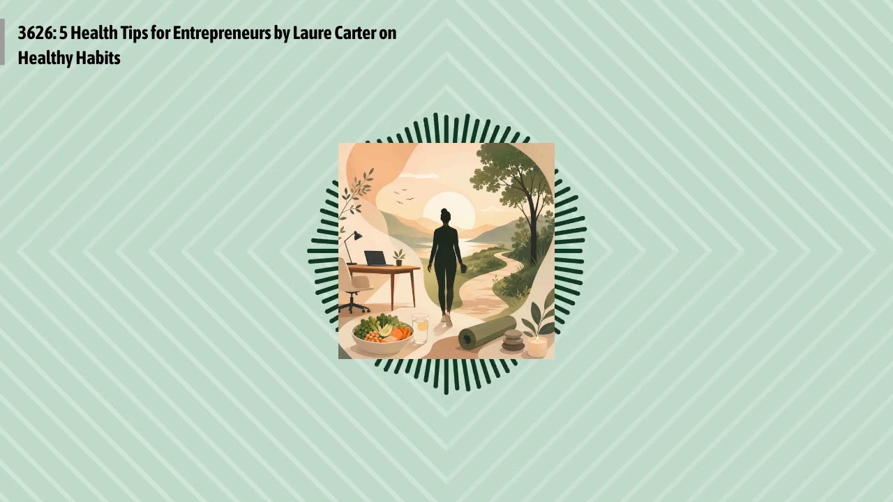3626: 5 Health Tips for Entrepreneurs by Laure Carter on Healthy Habits | Optimal Finance Daily...