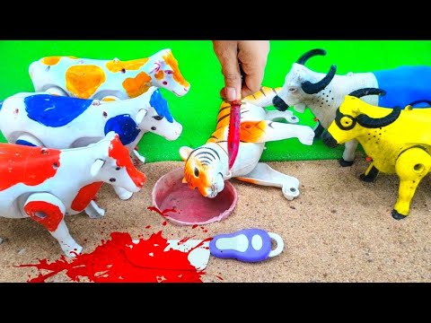 Mantul‼️Cow Toys Video | Animal Cartoon Video