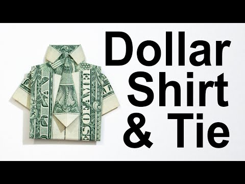 $1 Origami Shirt and Tie - How to Fold a Dollar into a...