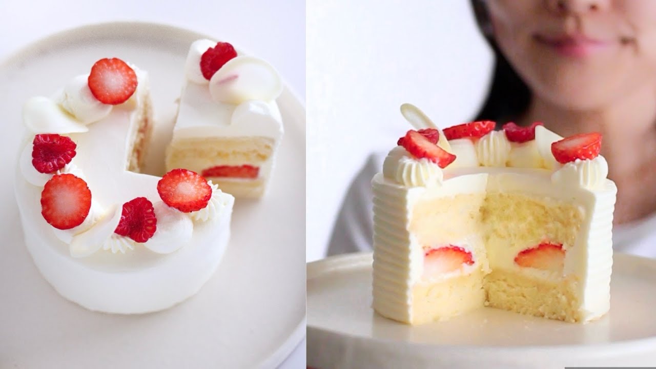 One-Egg Mini Japanese Strawberry Shortcake 🍓