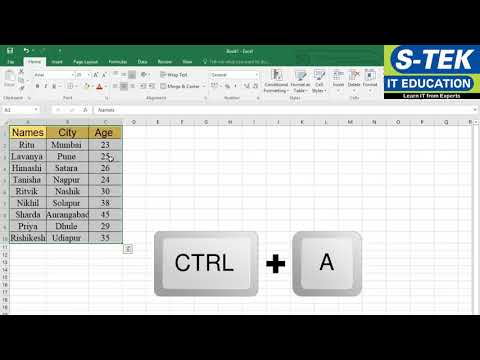 Excel Tips and Tricks - One Click To Select All Cells of a sheet