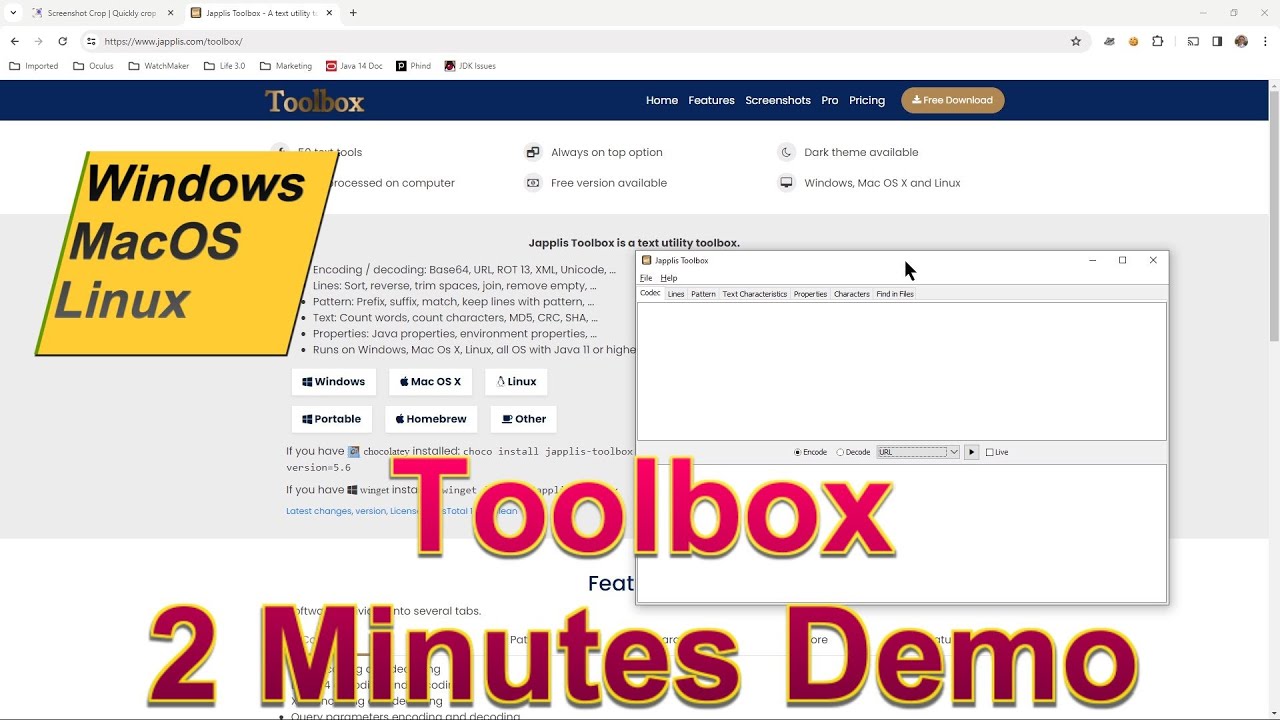 Toolbox - 2 Minutes Demo