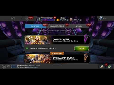 Opening 5 Cavalier Crystals Attempt for 5 or 6 star Apocalypse Round 1 million
