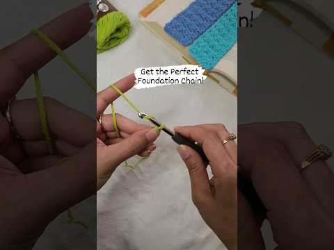 How To Crochet the PERFECT Foundation Chain! #beginnercrochet