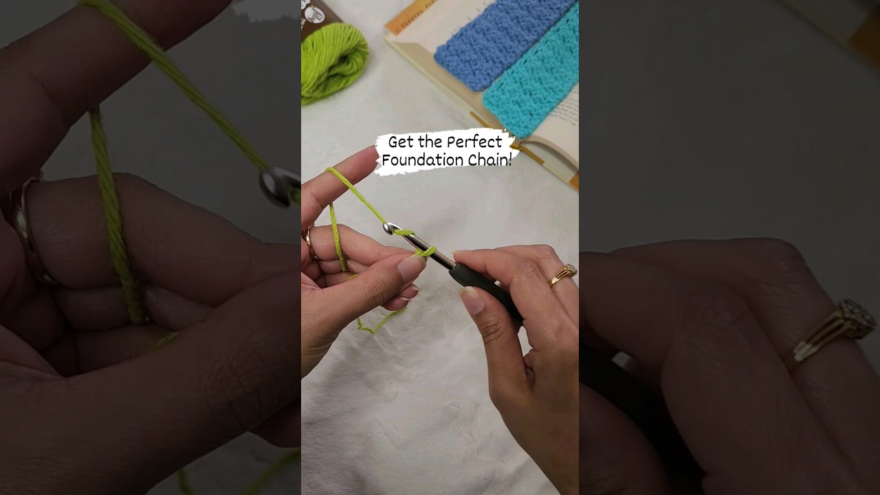 How To Crochet the PERFECT Foundation Chain! #beginnercrochet