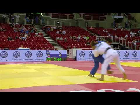 GJAKOVA Nora(KOS) vs ROPER Miryam (PAN) World Judo Budapest Grand Prix 2019 / Semi-Final -57 kg