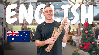 Learn English at a Christmas Market in Sydney | Comprehensible Input | English Lesson Vlog