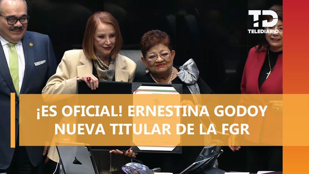Ernestina Godoy es elegida por el Senado como nueva titular de la Fiscalía General de la República