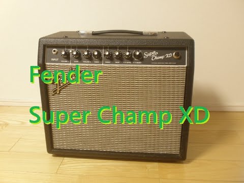 Fender Super Champ XD 試奏レビュー。16種のVOICEやデジタルFX（F/X）を搭載するフェンダーのチューブアンプ。SOUND DEMO Review