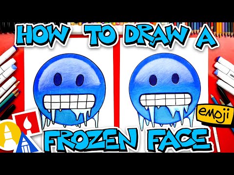 🥶 How To Draw The Frozen Face Emoji 🥶