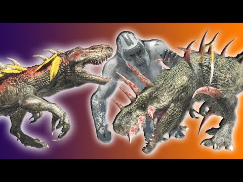DEADLY MOD TREX VS BIG UNITS | WHO WILL WIN - Animal Revolt Battle Simulation