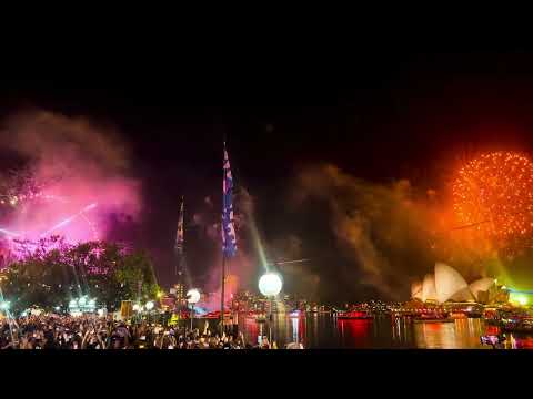 Perayaan malam tahun baru 2026 di sydney AUSTRALIA#australiadiaries 