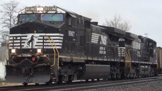 preview picture of video 'Norfolk Southern's Chicago Line in Elkhart'