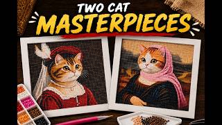 Cats as Masterpieces in Diamond Art Unboxing from Amazon #diamondart #unboxingvideo