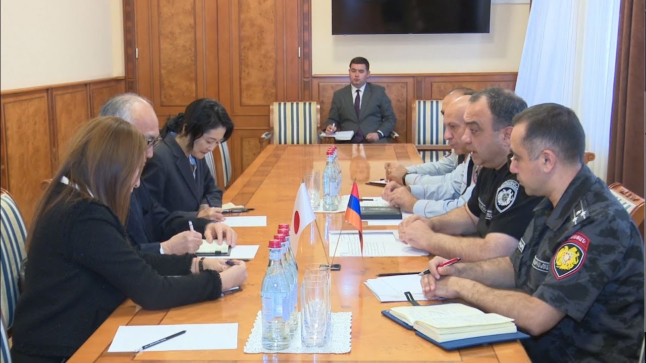 ՀՀ ոստիկանության պետն ու Ճապոնիայի դեսպանը քննարկել են պարեկային ծառայության գործունեության և մյուս մարզերում ներդրման խնդիրները