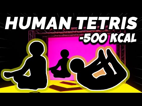 HUMAN TETRIS х 2 Player Co-op👯‍♂️| –500 kcal | Immersive Interactive Warm Up #12
