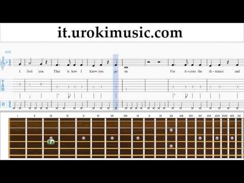 Corso di Chitarra Celine Dion - Titanic - My Heart Will Go On Tablature Tab Parte#2 um-b276
