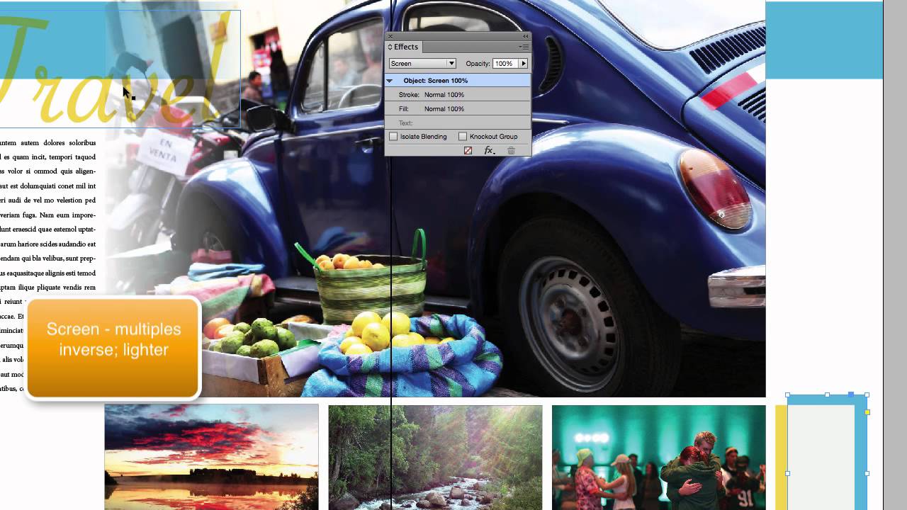 Using Effects in InDesign
