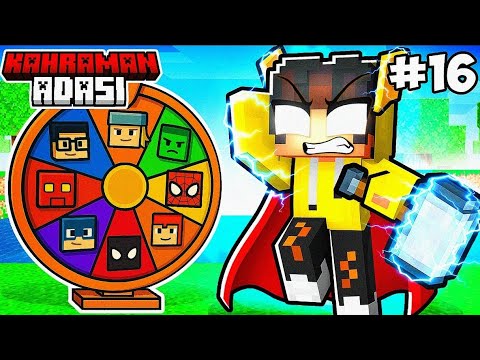 ÇARKTAN ÇIKAN Kahramanla 24 Saat Geçirmek! #16 🤩 | Minecraft Kahraman Adası