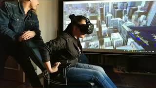 preview picture of video 'Виртуальная реальность! Качель в городе :)'
