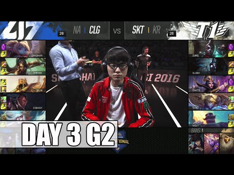 CLG vs SK Telecom T1 | Day 3 Mid Season Invitational 2016 | CLG vs SKT MSI 1080p