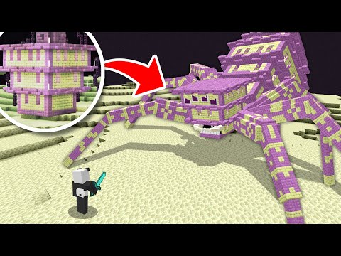 I TRANSFORMED MINECRAFT STRUCTURES INTO BOSSES