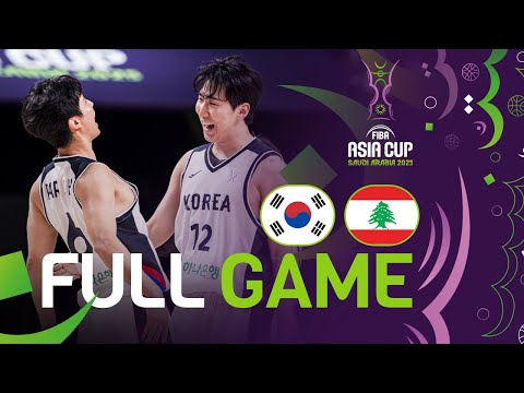 Group Phase | Korea v Lebanon | Full Basketball Game | FIBA Asia Cup 2025