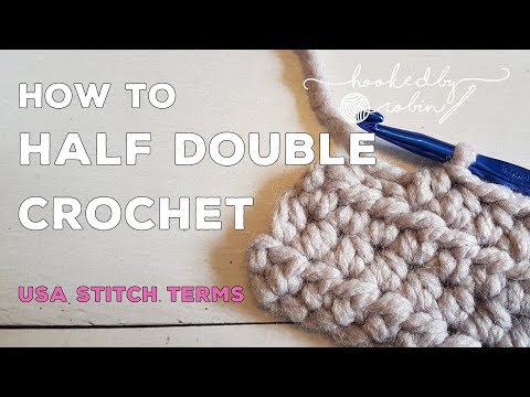 Half Double Crochet (HDC) Stitch in Rows | Beginners Tutorial