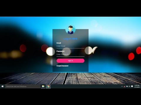 Transparent Login Form | HTML | CSS | Tech-Gram Academy |