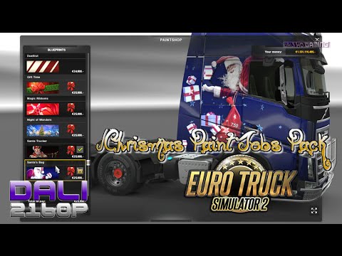 Euro Truck Simulátor 2 Christmas Paint Jobs Pack 