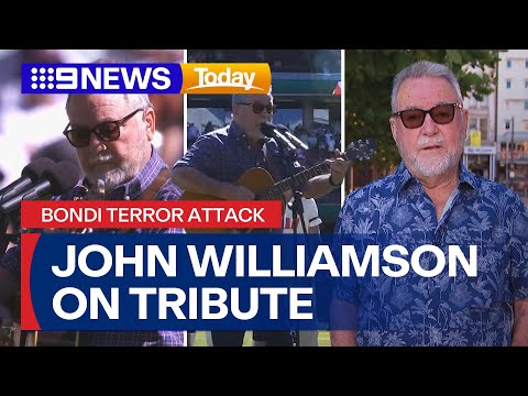 John Williamson discusses song tribute to Bondi victims | 9 News Australia